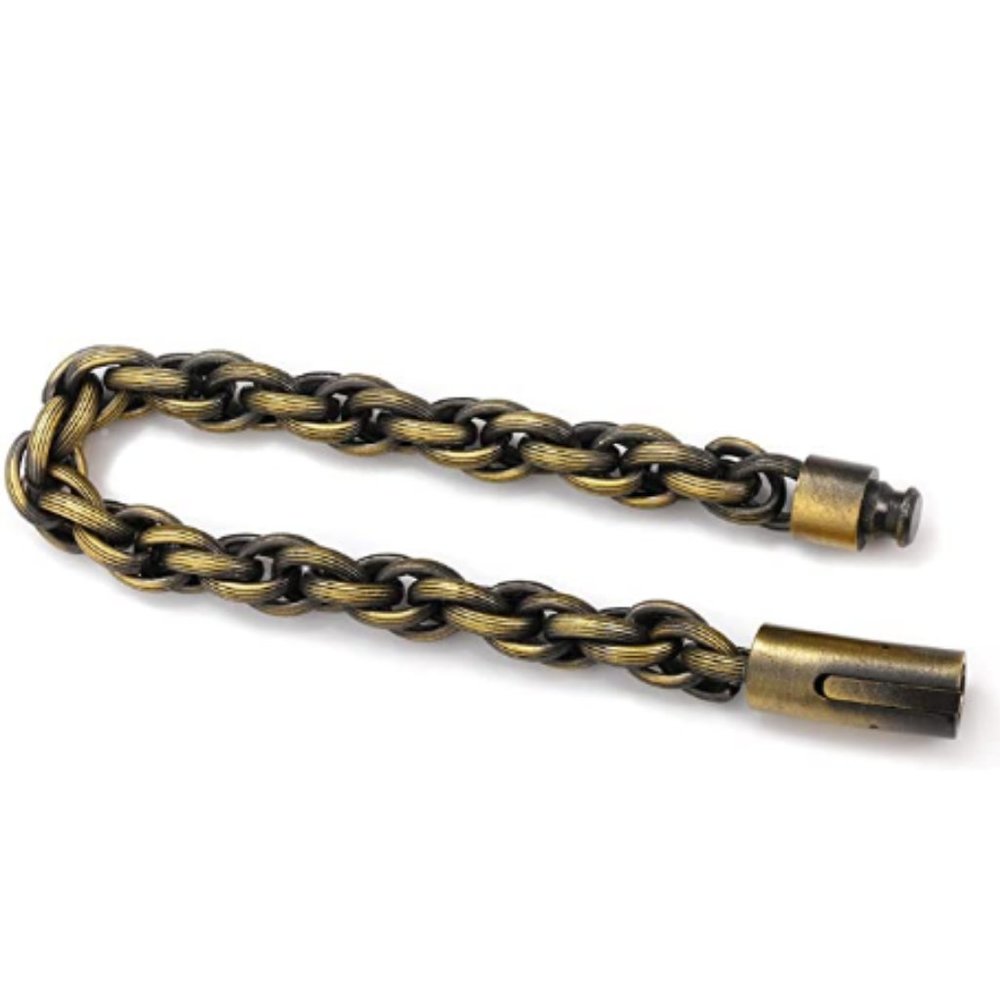 Great Brushed Bronze Link Bracelet - Picture 5 of 6